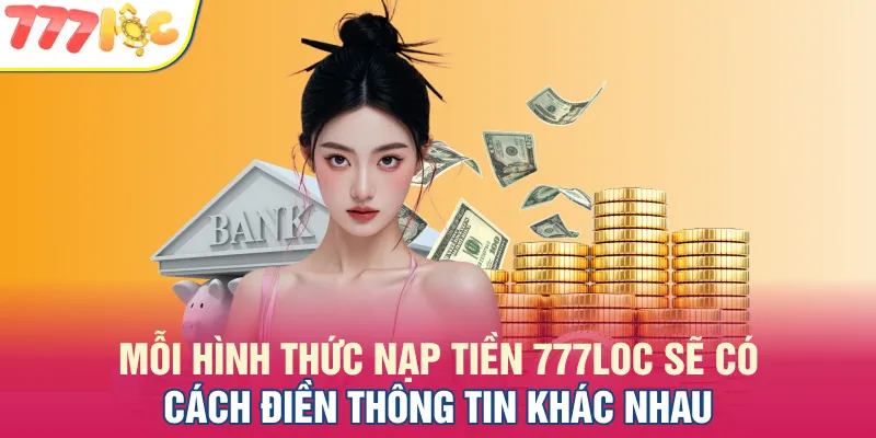 Người chơi được toàn quyền lựa chọn cách nạp tiền 777LOC theo mong muốn Người chơi được toàn quyền lựa chọn cách nạp tiền 777LOC theo mong muốn